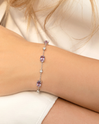 Conjunto completo - Conjunto de joyas de amatista en plata de ley