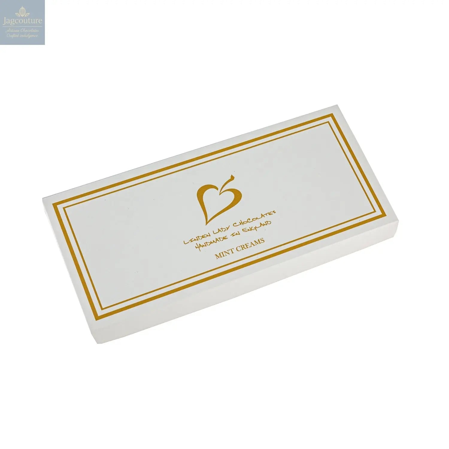 Linden Lady white gift box of mint creams