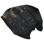BLACK GOLD - Bonnets Légers en Coton Noir