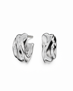 Milos Wave Hoops | Sterling Silver