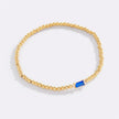 Gold Beaded Birthstone Bracelet