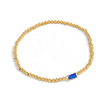 Gold Beaded Birthstone Bracelet