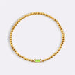 Gold Beaded Birthstone Bracelet
