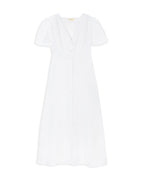 Daisy Linen Dress  - White