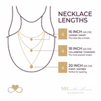 Initial Letter & Birthstone Charm Necklace