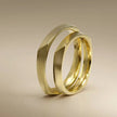 3mm Gold Wedding Band – Faceted Vega 2 – 9ct/14ct/18ct Gold