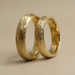 Alliance de mariage en or 5mm – Motif grec – Or 9ct/14ct/18ct