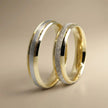 4mm Gold Wedding Band – Polished Sparkle Detail – 9ct/14ct/18ct Gold