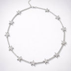 Margot Sparkling Star Choker | Silver Plated
