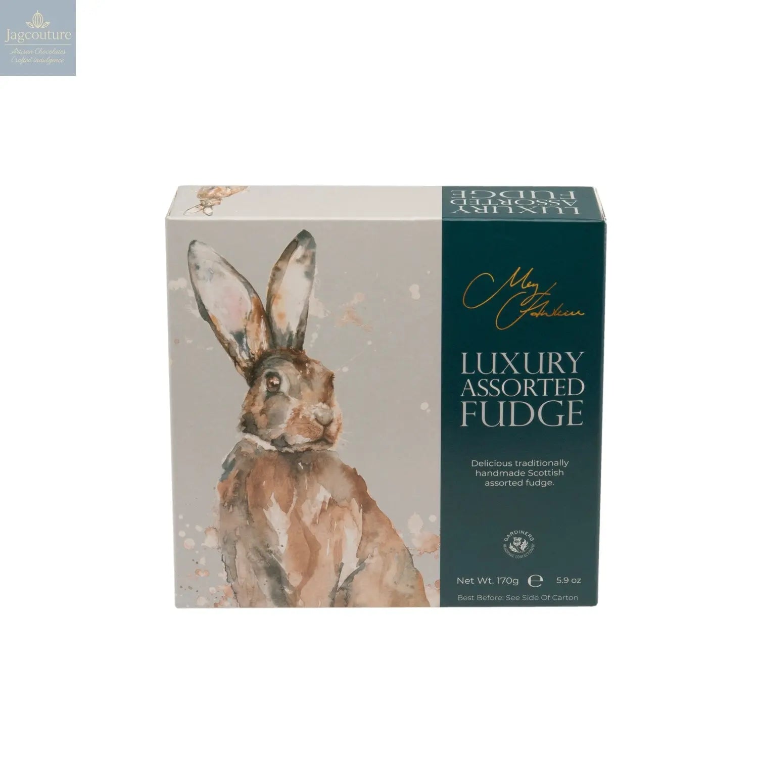Meg Hawkins Hare carton of assorted fudge