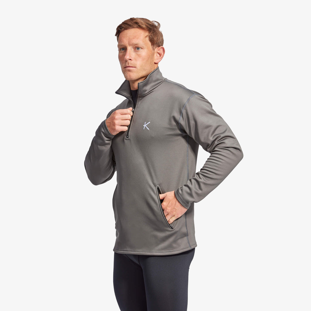 Polaire demi-zip infrarouge pour hommes