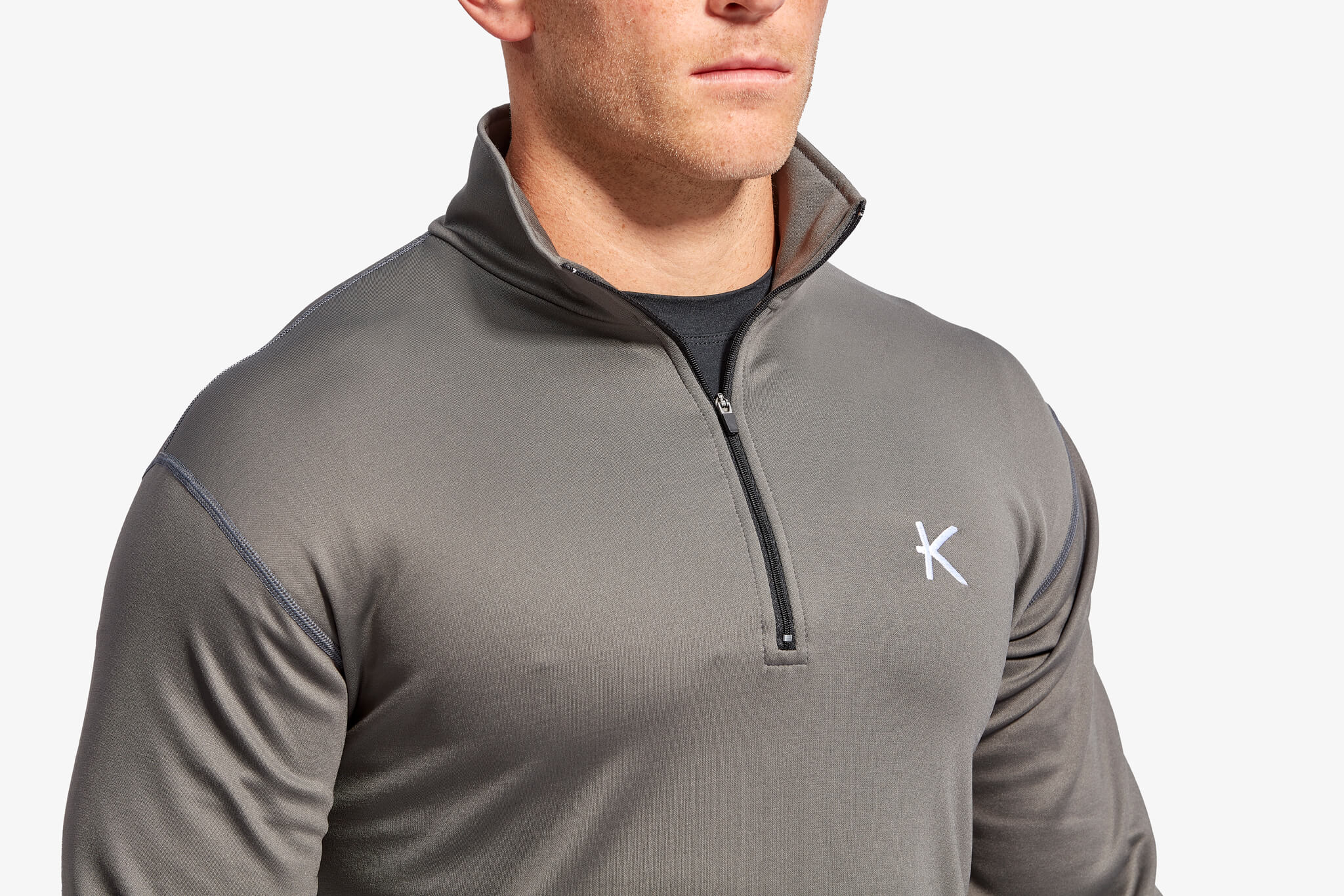 Polaire demi-zip infrarouge pour hommes