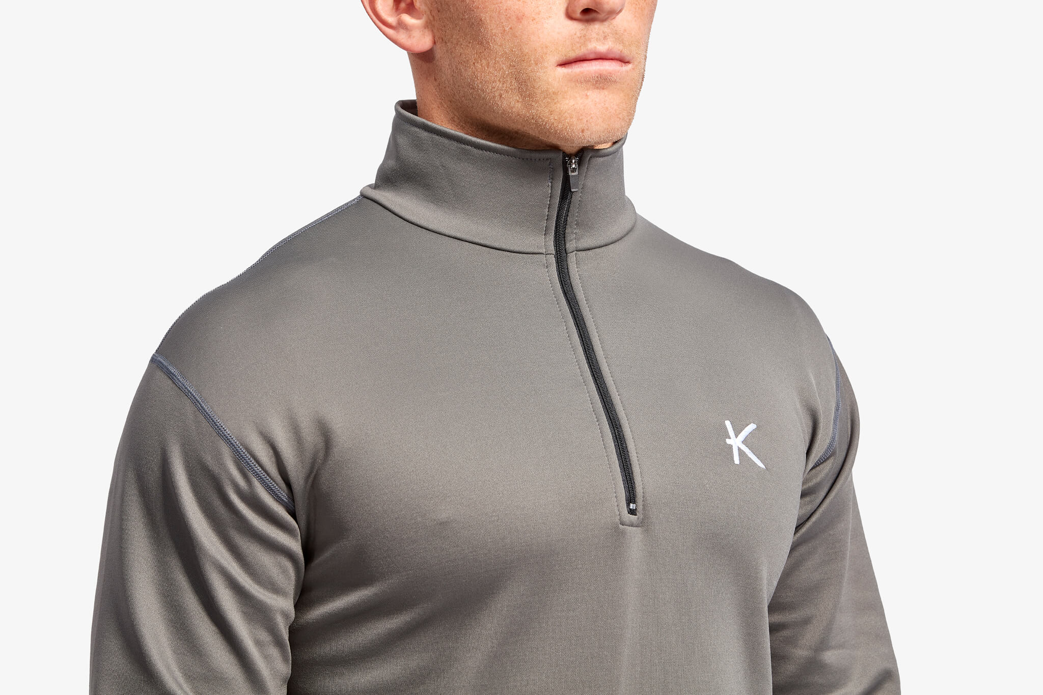 Polaire demi-zip infrarouge pour hommes