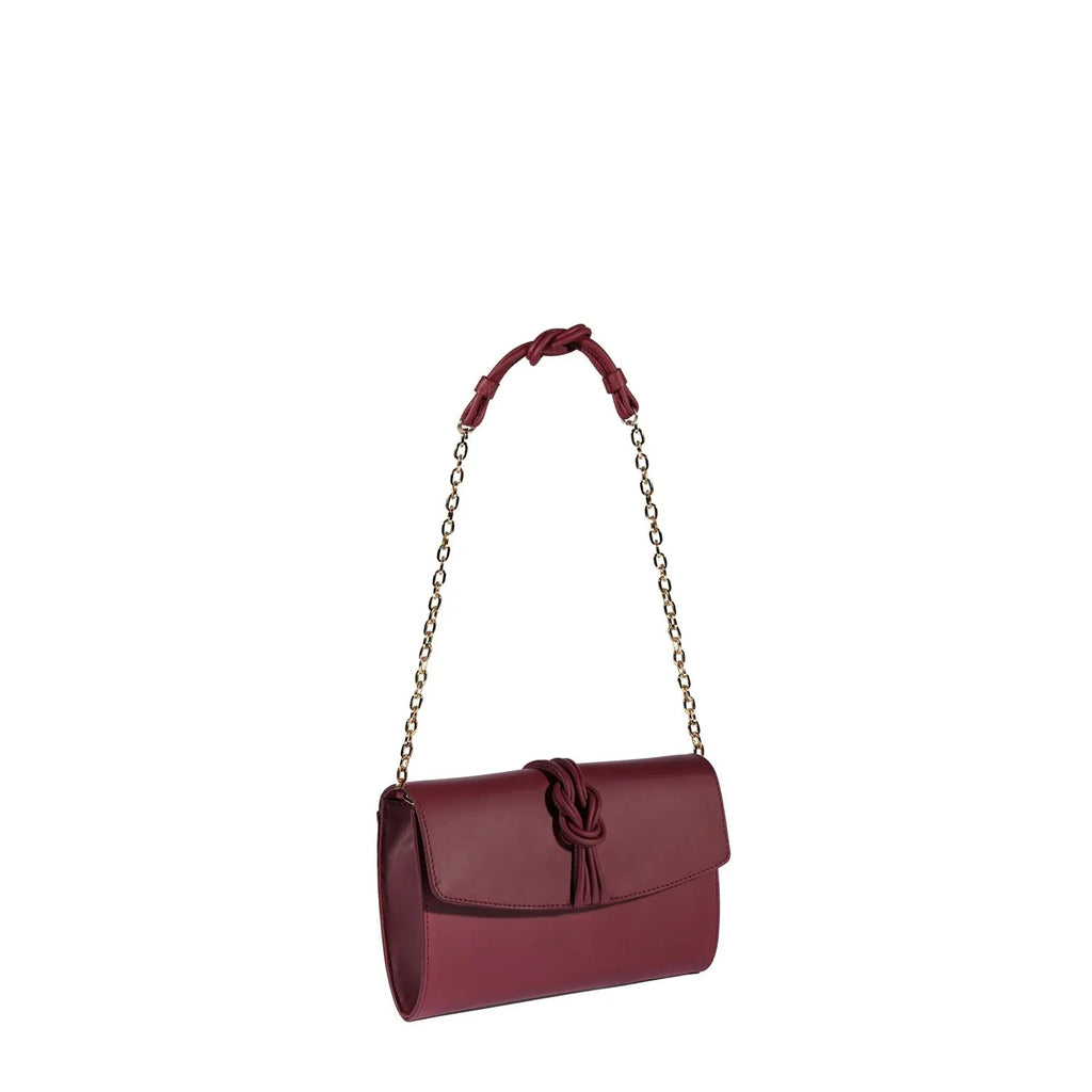 Midi Marylebone, Burgundy Clutch Bag