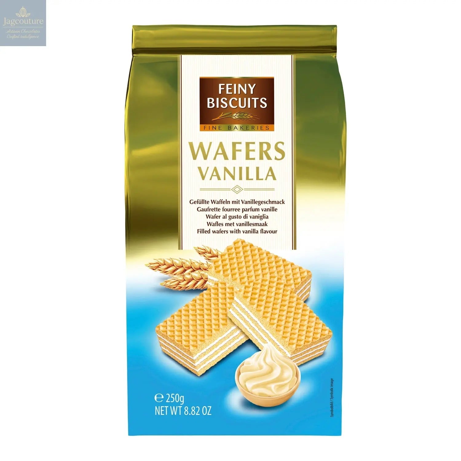 Mignon wafers with vanilla cream filling in sachet bag - VAT FREE