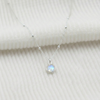 Moonstone Silver Necklace