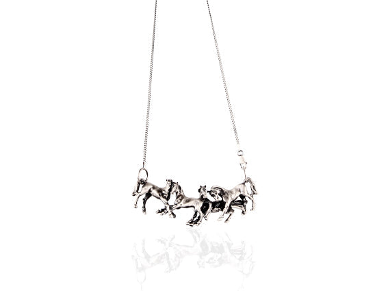 Silver Steed Herd Necklace