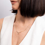 Diamonfire Statement Teardrop Zirconia Necklace
