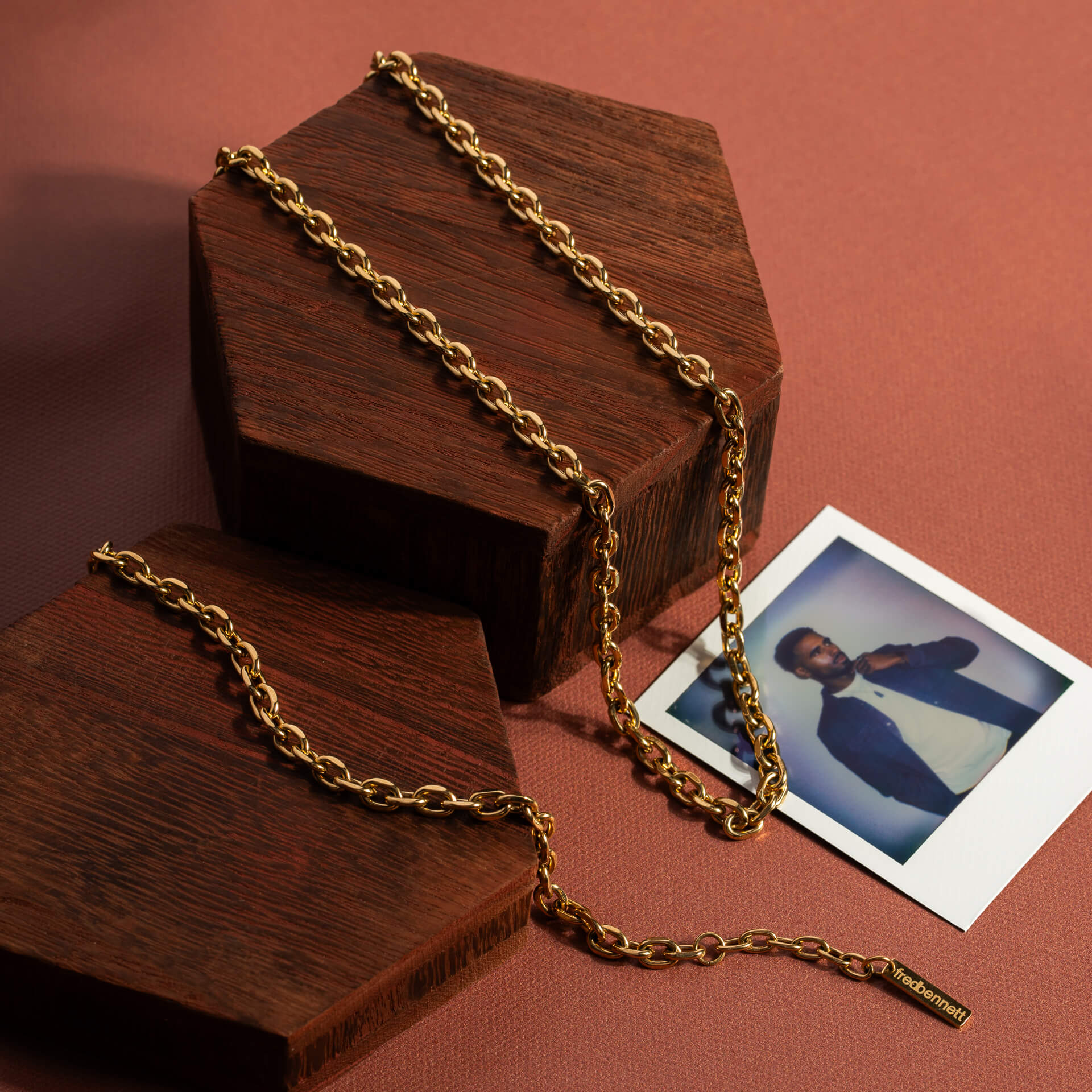 Fred Bennett Stainless Steel Cable Link Necklace