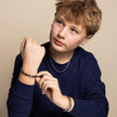 Fred Bennett Smaller Fit Stainless Steel Wheat Chain Bracelet