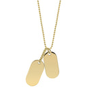 Fred Bennett Double Oval Dog Tag Necklace
