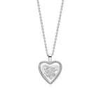 Laura Ashley Silver Spring Posy Vintage Heart Necklace