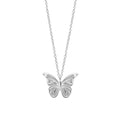 Laura Ashley Silver Butterfly Garden Necklace