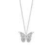 Laura Ashley Silver Butterfly Garden Necklace