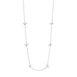 Laura Ashley Silver Blue Birds Station Necklace