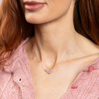 Laura Ashley Silver Cherry Blossom Ditsy Necklace