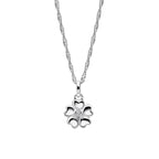 Laura Ashley Silver Riverly Ditsy Pave Flower Necklace