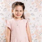 Laura Ashley Silver Kids Rosmere Love Heart Stud Earrings