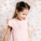 Laura Ashley Silver Kids Rosmere Love Heart Slider Locket