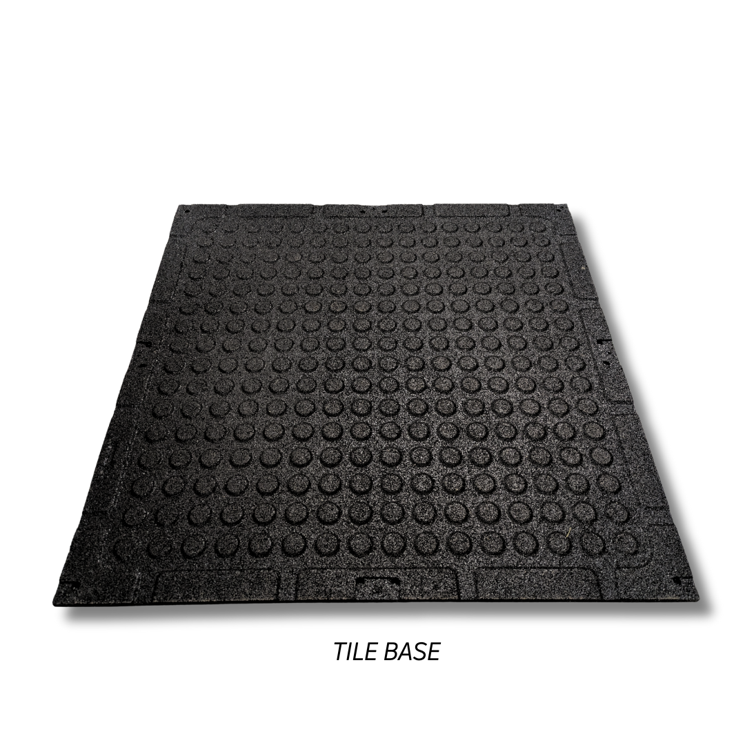 20mm Onyx EPDM Rubber Gym Tiles