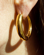 Nia Large Hoops | Gold Vermeil
