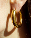 Nia Large Hoops | Gold Vermeil