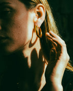 Nia Large Hoops | Gold Vermeil