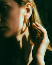 Nia Large Hoops | Gold Vermeil