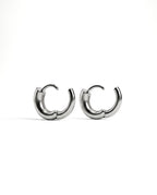 Nia Small Chunky Hoops | Sterling Silver