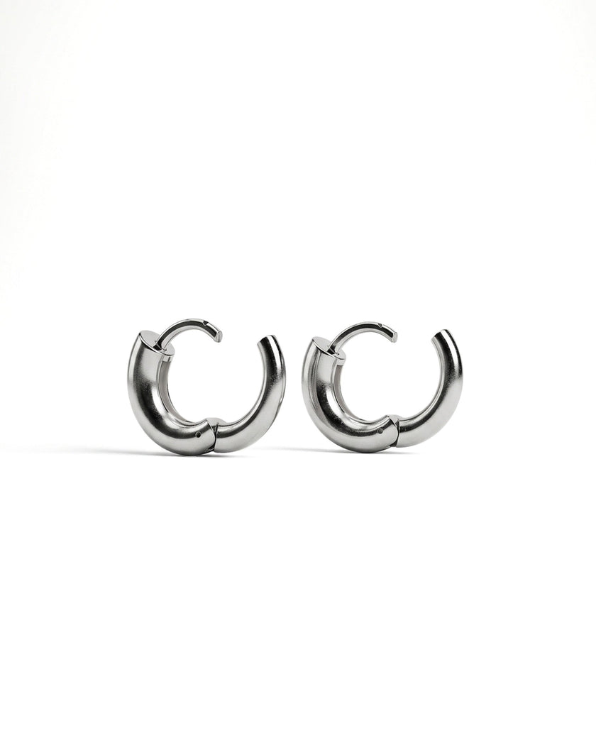 Nia Small Chunky Hoops | Sterling Silver