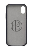 iPhone X Case, Navy Leather