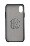 iPhone X Case, Navy Leather