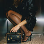 Nova Star Studded Handbag - Black & Gold