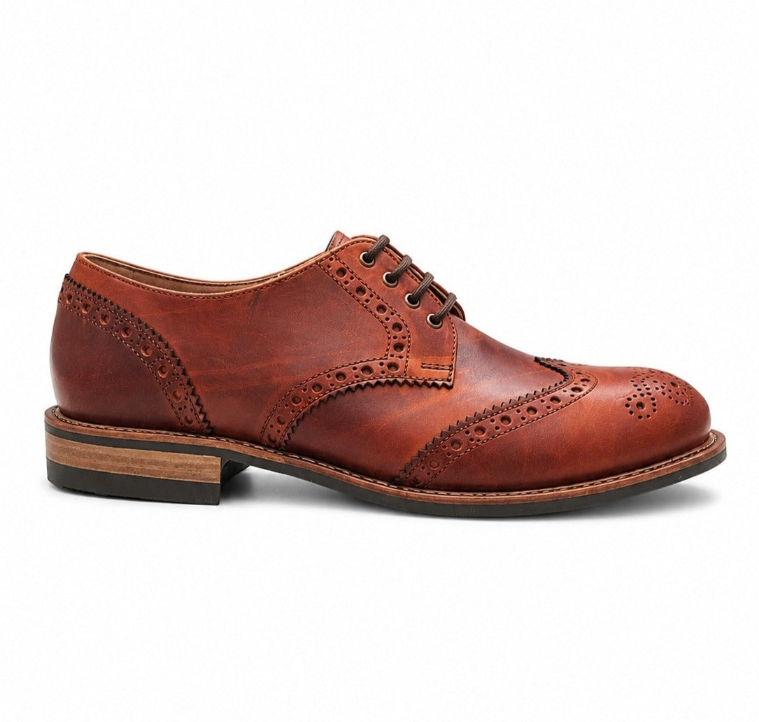Oundle | Men's Brogue Shoe | Tan