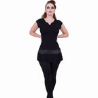 ROCK GÓTICO - Minivestido con tachuelas en la cintura Negro