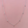 Rice Grain Sterling Silver Charm Necklace