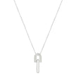 Rainbow Sterling Silver Chain Necklace
