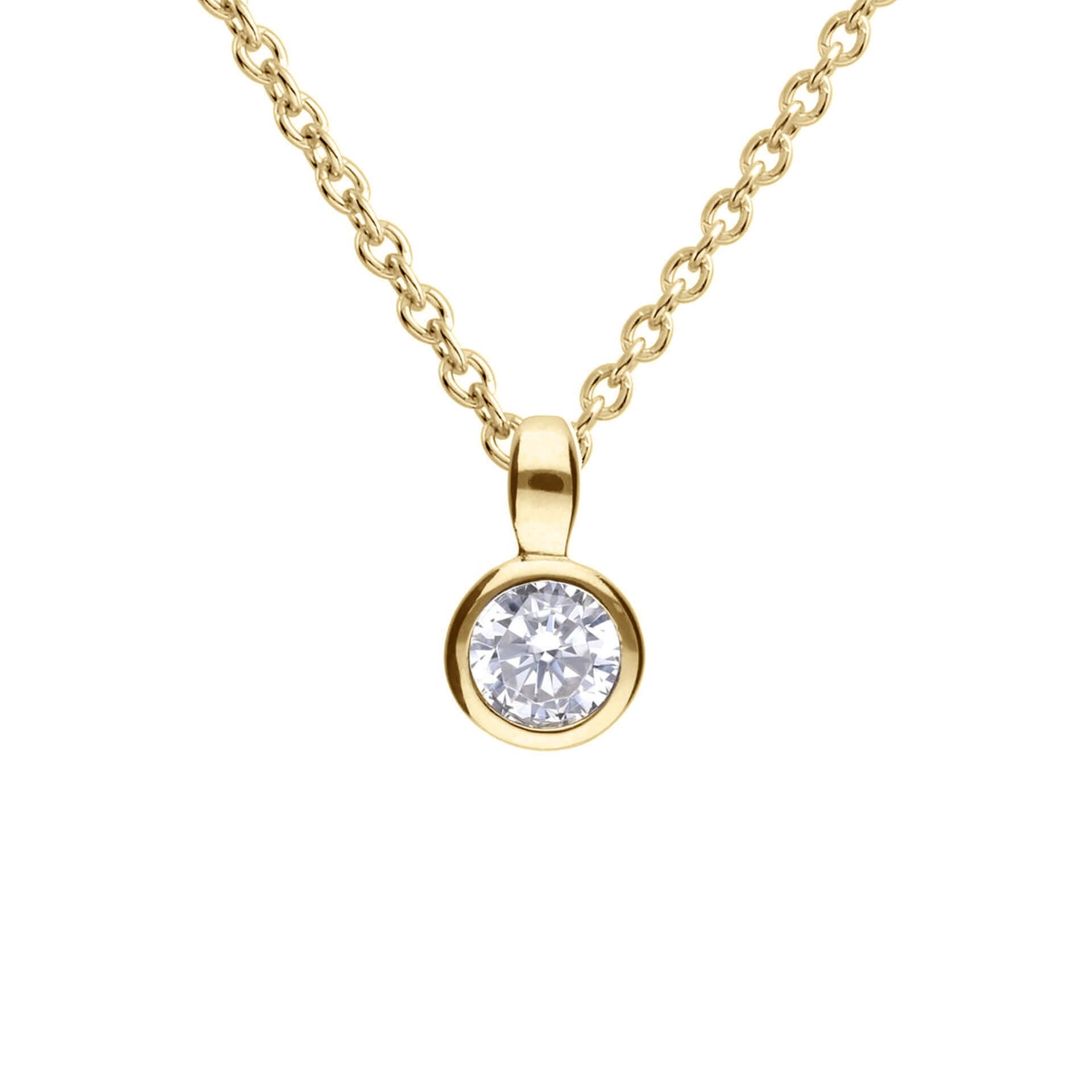 Diamonfire Bezel Set Carat Pendant