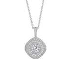 Diamonfire Pave Stippled Pendant