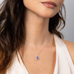Diamonfire Zirconia Halo Teardrop Pendant